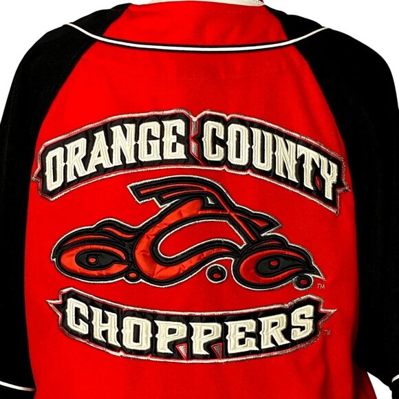 Vintage 1990s OCC Orange County Choppers Limited Edition Red & Black Jersey - Picture 3 of 9